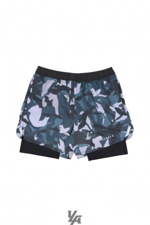 Short YoungLA Trilogy Camo Compression Shorts Hombre Verde Camuflaje | 69NQXKATD
