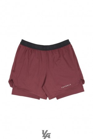 Short YoungLA Trilogy Compression Shorts Hombre Marrones | 51DZYRGKU