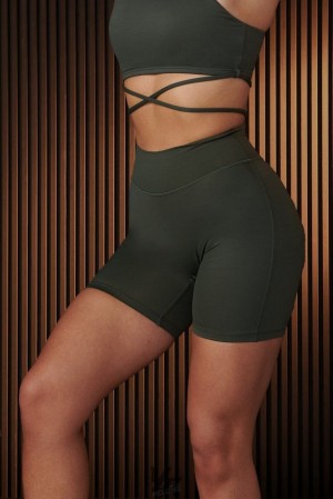 Short YoungLA Urban Biker Shorts Mujer Forest Night | 51MHGUFVT