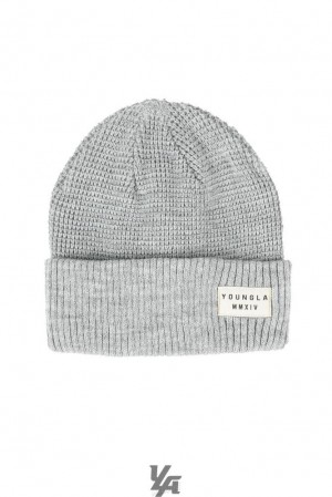 Sombreros YoungLA Cuffed Beanies Hombre Gris | 49OMINLCX