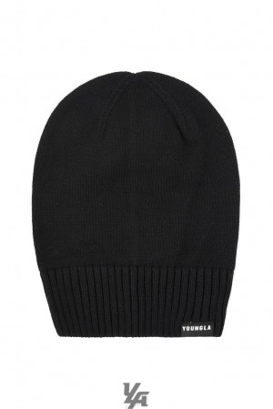 Sombreros YoungLA Essential Beanies Hombre Negras | 28CXVJSQO