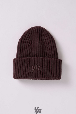 Sombreros YoungLA Metal Collection Beanies Hombre Marrones | 74LBFTJQC