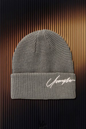 Sombreros YoungLA Signature Beanies Hombre Gris | 75VMSDBGH