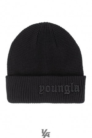 Sombreros YoungLA Testament Beanies Hombre Negras | 30KUXLVAO