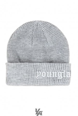 Sombreros YoungLA Testament Beanies Hombre Gris | 53WHBYAMC