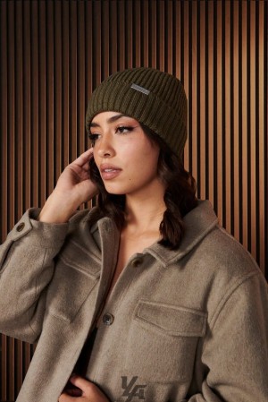 Sombreros YoungLA Urban Beanie Mujer Forest Night | 07GYJHATF