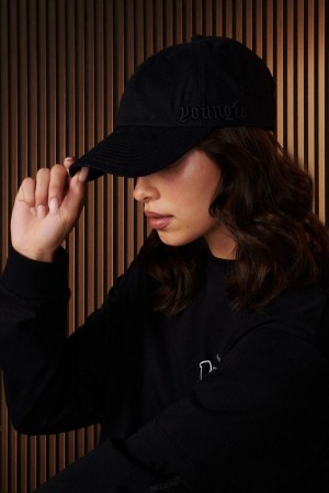 Sombreros YoungLA Urban Dad Hat Mujer Raven | 08NKSVPDY