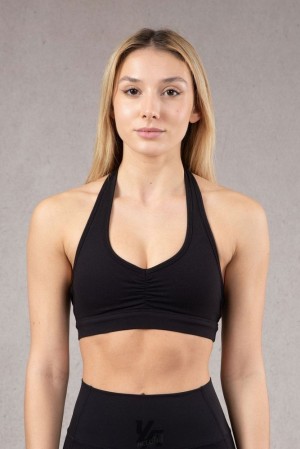 Sujetador Deportivo YoungLA Power Backless Sports Bra Mujer Negras | 23PZTWKFE