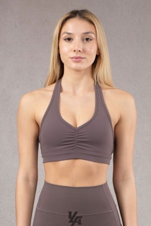 Sujetador Deportivo YoungLA Power Backless Sports Bra Mujer Moradas | 65QZFDUAH