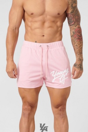 Tees YoungLA Shorts August 8th Hombre Rosas | 40CMIRTWY