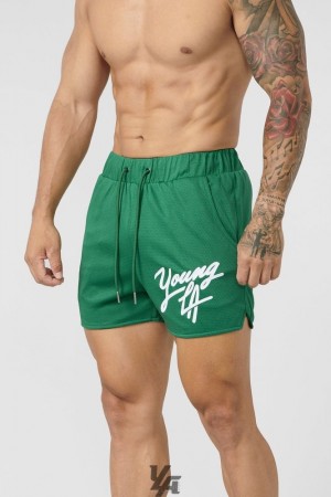 Tees YoungLA Shorts August 8th Hombre Verde | 89TBYFQMD