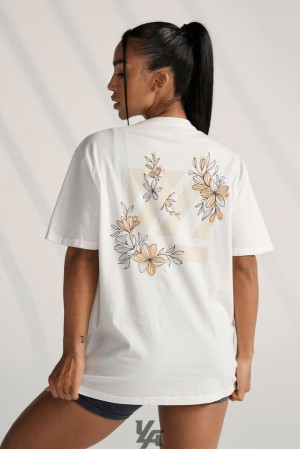Tops YoungLA Bloc Oversized Tee Mujer Muted Berry | 95XBUSGVJ
