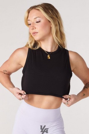 Tops YoungLA Cloud Modal Tank Mujer Negras | 98FRGXAMI