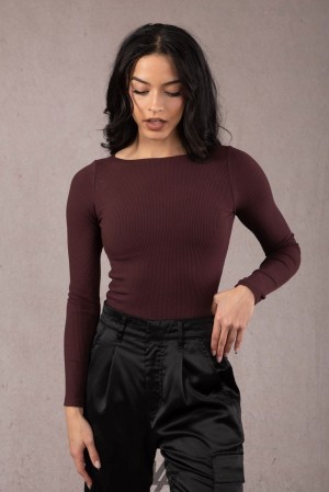 Tops YoungLA Grace Top Mujer Burdeos | 07RYVBGJI